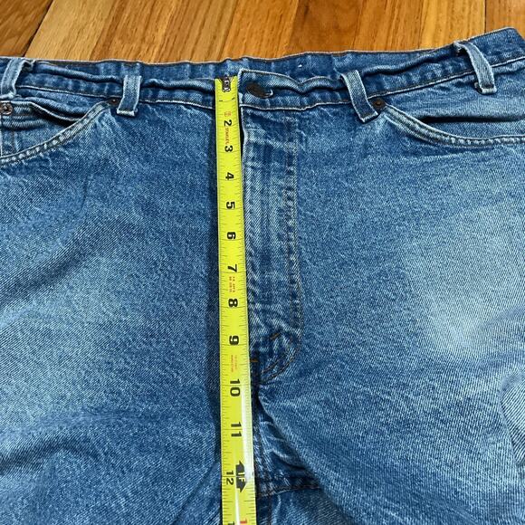 Vintage Levis 20505-0217 Denim Jeans Orange Tab 38x31 40 Tag USA Made Fade - Picture 5 of 11